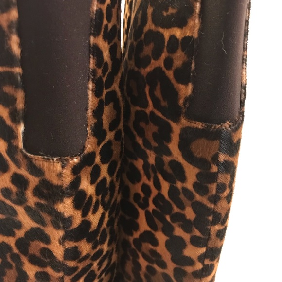 Stuart Weitzman 5” Stiletto Platform Boots Leopard - Picture 9 of 16